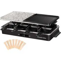 RUSSELL HOBBS Raclette 26280-56, 8 Raclettepfännchen, 1400 W, Grill für 8 Personen, Multi-Grill
