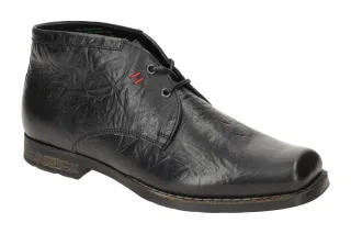 Think GURU_Hi 3-000503-0010 Herrenstiefelette schwarz - Hochwertiges Echtlede...