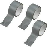 BENSON Klebeband 3x Reparaturband Universal 10 m x 50 mm grau (3-St) Abdichtband, Klebeband, Panzertape