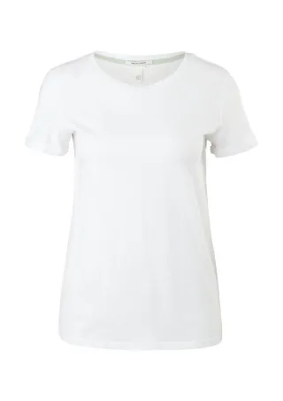 Q/S designed by - Regular fit: Basic T-Shirt weiß - Gr. - XL