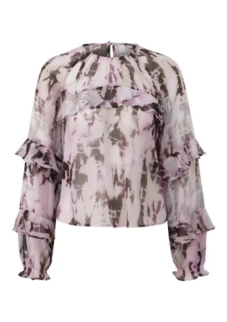 qs - Bluse pink|mehrfarbig - Gr. - 36