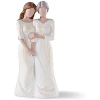 FOUORTUNATE-BEE Dekoobjekt Mutter Tochter Figuren Geschenke für Mama Mutter Tochter Geschenk (zum Geburtstag Muttertag Weihnachten)