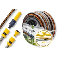 APD Schlauchtechnik Gartenschlauch Gartenschlauch Grau 1/2 Zoll 20 m 5-lagig verstärkt mit Anschlussset