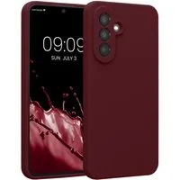 kwmobile Smartphone-Hülle Handyhülle für Samsung Galaxy A56 5G Hülle, Hülle Silikon gummiert - Handyhülle - Handy Case in Bordeaux Violett