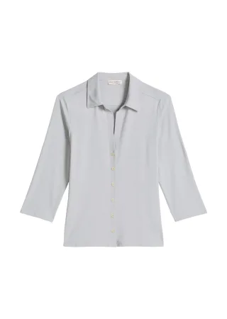 Marc OPolo Casual - Jersey-Bluse regular Grey Horizon - Gr. - M