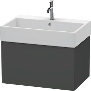 Duravit L-Cube Waschtischunterbau wandhängend Graphit Matt 684x459x394 mm - LC617604949 LC617604949