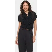Saint Tropez Chiffonbluse LiljaSZ SS Shirt