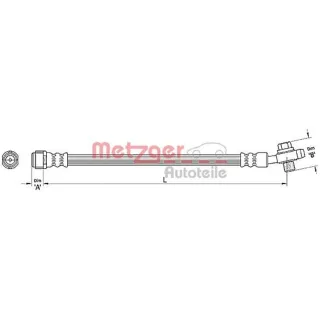Metzger Bremsschlauch hinten VW Touareg