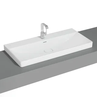 VitrA New Metropole Aufsatzwaschtisch wandgebunden rechteckig 100 x 47 cm,7529B401-7211 7529B401-7211