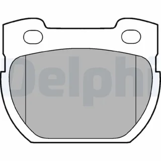 Delphi Bremsbel?ge hinten Land Rover Defender LP777