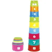Sorvyzxn Stapelspielzeug Stapelbecher Spielzeug, Stapelturm mit 9 bechers, Baby Spielzeug, Stapelturm Baby, kinderspielzeug