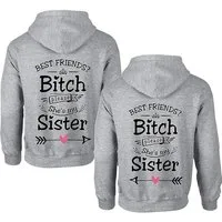 Couples Shop Kapuzenpullover Best Friends Hoodie Pullover She's my Sister Fun Spruch Beste Freundin (1-tlg) mit modischen Print