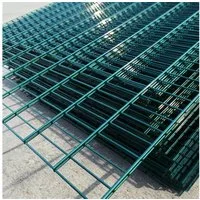 Terrasse2000 Doppelstabmattenzaun Doppelstabmattenzaun-Set (8/6/8), 63 cm, Grün, 2,5 m Set