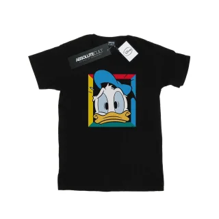 Disney - "Donald Duck Panicked" T-Shirt für Mädchen (Schwarz)