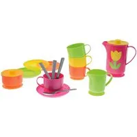 GOWI Sandform-Set Kaffeeservice Paris mehrfarbig 21x14x6,5cm 17 Teile