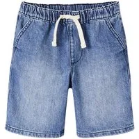 vertbaudet Shorts Jungen Jeans-Shorts mit Dehnbund Bundweite verstellbar