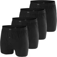 GÖTZBURG Boxershorts mit Eingriff, 2-Knopfleiste, pflegeleicht, hautfreundlich, im 4er Pack