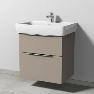 Sanipa 3way Waschtischunterbau zu Laufen Pro A Waschtisch mit 2 Auszügen, Sandgrau-Matt UF75767