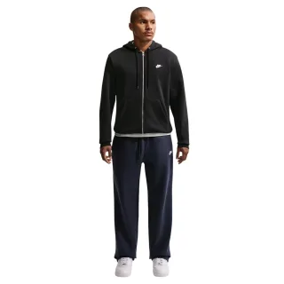 Nike - "Sportswear Club" Hoodie mit durchgehendem Reißverschluss für Herren (Schwarz)