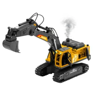 4DRC E3-3 18CH RC Simulation Engineering Model Excavator RTR RC Car Screw Rod Excavator Spray Effects Alloy Bracket Chil