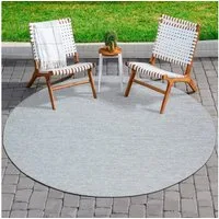 Sanat Teppich Melissa 8000, rund, Höhe: 10 mm, Kurzflor, In -und Outdoor geeignet, Wohnzimmer