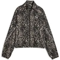 PUMA Trainingsjacke SPORT ANIMAL RELAXED AOP FULL-ZIP WOVEN JACKET mit Reißverschluss, normale Länge