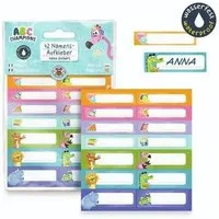 Trendhaus Sticker ABC-5 Namenssticker-Set wasserfest 42-teilig Kreative Namensaufkleber