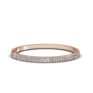 Glamour Armbänder - Roségold und Kristall