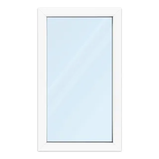 Fenster 70x120 cm, Kunststoff Profil aluplast IDEAL® 4000, Weiß, 700x1200 mm, einteilig festverglast, 2-fach Verglasung, individuell konfigurieren
