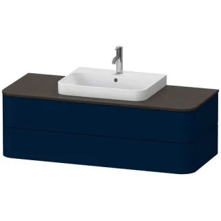 Duravit Happy D.2 Plus Konsolenwaschtischunterbau wandhängend Nachtblau Seidenmatt 1300x550x408 mm - HP4972098980010