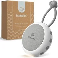 blimbini® blimbini® Einschlafhilfe, White Noise Machine für Babys & Erwachsene Einschlaf- und Durchschlafhilfe (tragbar für unterwegs, Nachtlicht, Timerfunktion, Silikonschlaufe)
