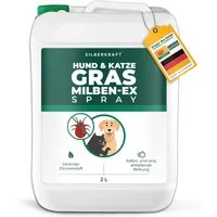 Silberkraft Insektenschutz-Spray Silberkraft Grasmilben-Ex Spray für Hunde & Katzen, effektiver Schutz lindert Juckreiz, für Fell, Liegeplätze & Umgebung, Made in Germany, 1-tlg., gegen Ungeziefer, lindert Juckreiz, für Fell, Liegeplätze & Umgebung