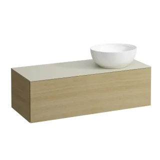 LAUFEN Waschtischunterschrank und Waschtischplatte ALESSI 500x1200x370  H4313130972501