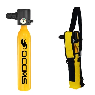 DCCMS 0.5L Mini Scuba Tank for Recreational Diving Scuba Cylinder Oxygen Tank Support 5-10Minutes Scuba Divingfor Underw