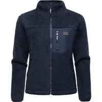 Ragwear Plüschjacke Alaris Kuschelige Fleecejacke mit Brusttasche