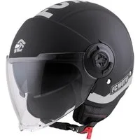 FC-Moto Motorradhelm Ralgo Jethelm, herausnehmbares Innenfutter,integriertes Sonnenvisier