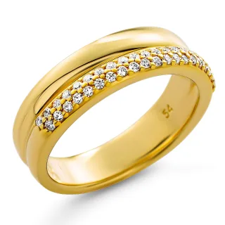 Orphelia 'Emily' Damen-Ring aus 925er Sterlingsilber – Gold ZR-7581/G
