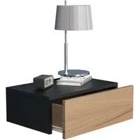 VCM Nachttisch Holz Wandschublade Wand Hänge Nachttisch Usal M45 (1-St), VCM Nachttisch Usal 15x45x30 cm Holzwerkstoff