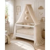 Baby Fancyroom Betthimmel Betthimmel aus 12 Meter Tüll aus 1. Klasse für Kinderbett Gitterbett, Himmel für Babybett Kinderbett