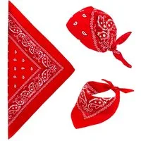 Widmann S.r.l. Cowboy-Kostüm Bandana Halstuch Cowboy Kostüm - 55x55cm, Rot