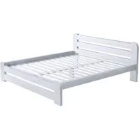 Furnify Holzbett Holzbett futtonbett bettgestell bett Weiß 160x200 Ohne Matratze