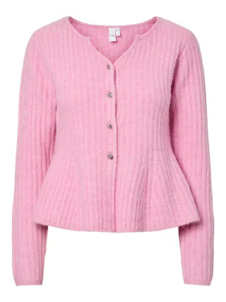 Y.A.S - YASDOLLY LS KNIT CARDIGAN S. NOOS Moonlite Mauve - Gr. - S