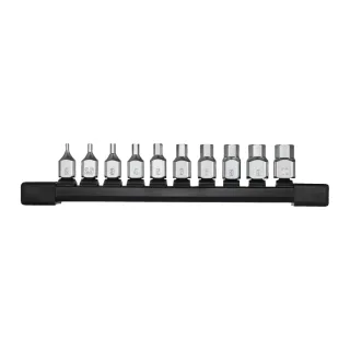 Milwaukee Innensechskant Bit-Steckschlüsseleinsatz metrisch 1/4" kurz Set 10-teilig - 4932500434