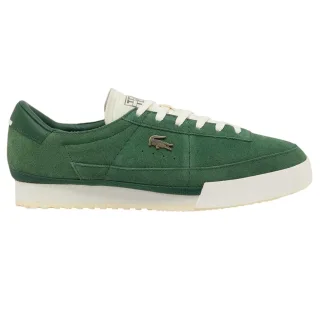 Lacoste - "Aura" Retro Sneaker für Herren, Leder (Grün/Weiß)