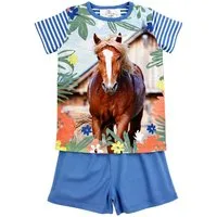 BONDI Shorty BONDI Shorty - Schlafanzug 'Pferde-Motiv' 36231