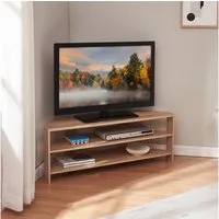 en.casa TV-Regal, »Berg« abgeschrägt 110 x 36 x 42 cm Eicheoptik
