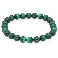 Lebensquelle Plus Armband Malachit Kugelarmband, 8 mm