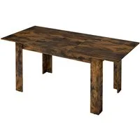 COSTWAY Esstisch, erweiterbar, für 4-6 Personen, bis 110 kg,120/158 x 70cm