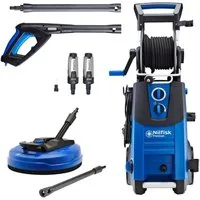 Nilfisk Hochdruckreiniger Premium P 190-12 Power, Druck max: 190,00 bar, 3300 W, Fördermenge max: 650,00 l/h, PowerPatio Terrassenreiniger, Messingpumpenkopf, 12m