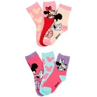Disney Minnie Mouse Socken Mädchen 6er Pack Disney Kindersocken (6-Paar)